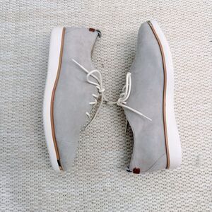 Cole Haan Grand Ambition Women's Oxfords Gray Suede Shoes Size 6.5 B EUC